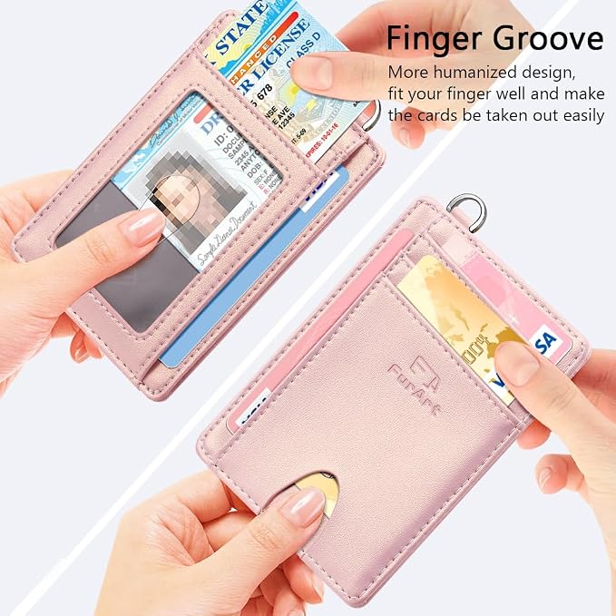 FurArt Slim Minimalist Wallet, Front Pocket Wallets, RFID Blocking, Credit Card - Image 3