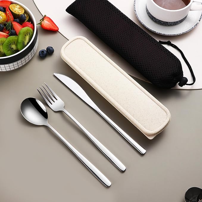 VANRA 3-Piece Portable Travel Utensils Set - Image 2