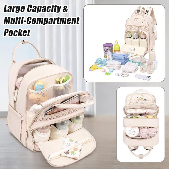 Diaper Bag Backpack, Stylish Baby Diaper Bag, Waterproof Travel Diaper - Image 6
