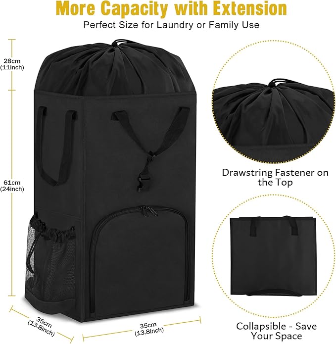 Laundry Bag Backpack Extra Large, 110L Laundry Backpack Heavy Duty - Image 2