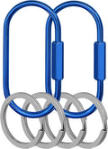 Key Chain, Brass Key Rings 2 Pack Screw Lock Key Organizer by Unknown