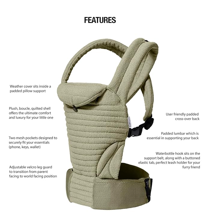 Bumpsuit Baby Carrier for Men Women Newborn to Toddler, Ergonomic Face-in & - Image 8