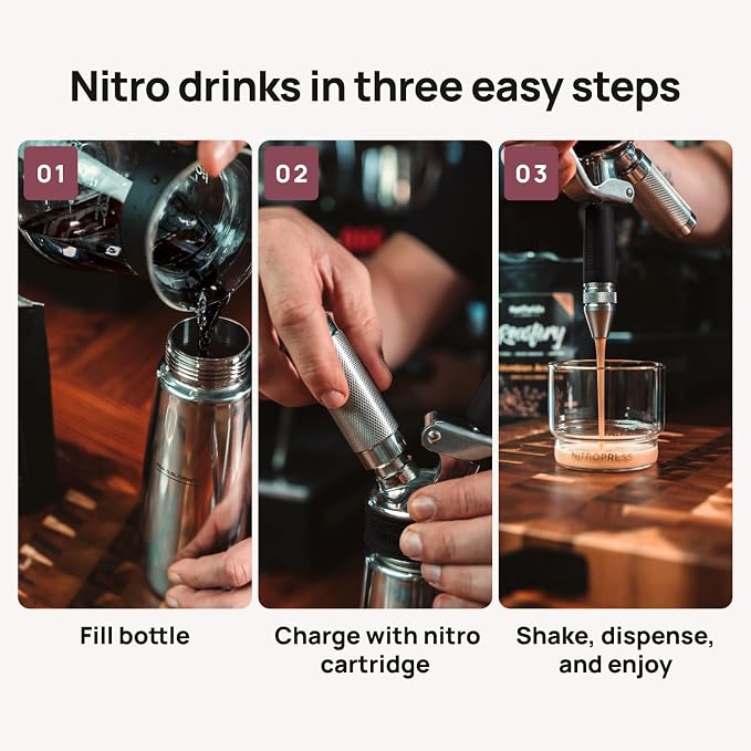 NitroPress Nitro Cold Brew Maker and Dispenser | At-Home Nitro Coffee Maker - Image 3