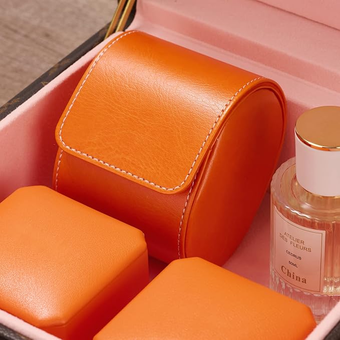 Oirlv Luxury Leather Travel Watch Case Single Watch Box - Image 2