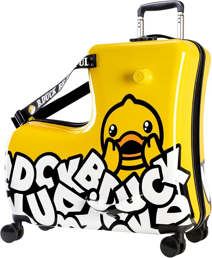 Ride on Kids Luggage with Wheels by AOWEILA
