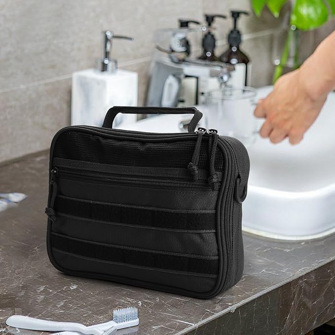 Travel Toiletry Bag for Men, Hanging Hook Toiletry Bag, Spacious Portable - Image 6