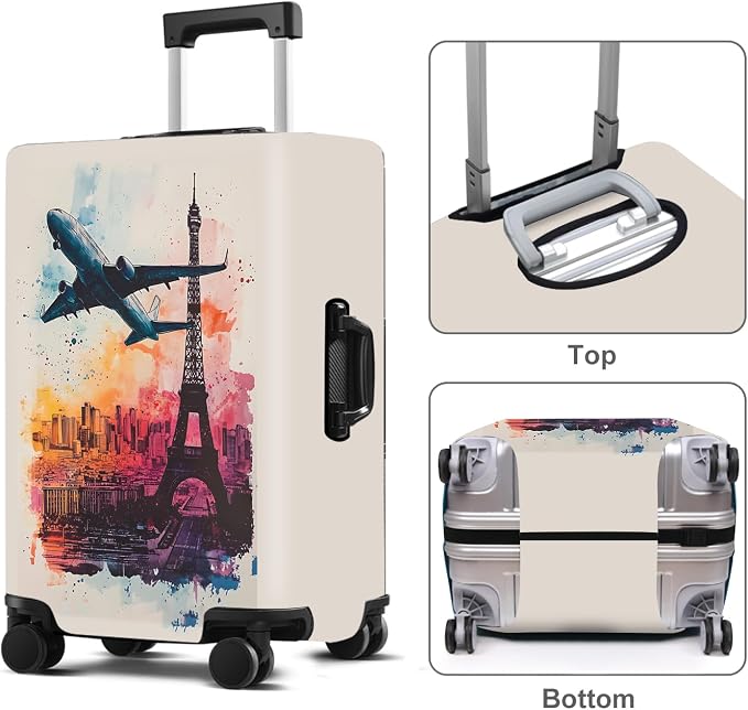 Luggage Cover Washable Suitcase Protector Anti-scratch Suitcase cover Fits - Image 2