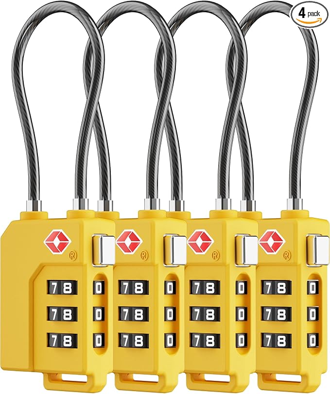 LUGGEX TSA Locks for Luggage, Suitcase Locks TSA Approved, Luggage Locks by LuggeXLUGGAGE