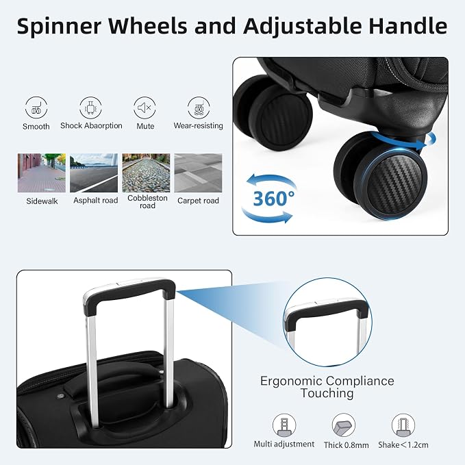 16 Inch Underseat Carry On Luggage - Image 6