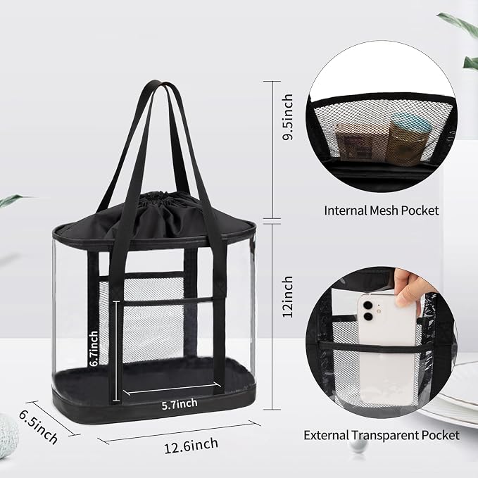 Large Clear Toiletry Bag, Travel Toiletry Bag - Image 5