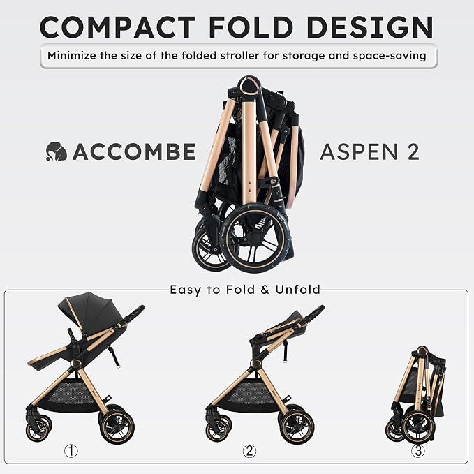 2 in 1 Baby Stroller, Convertible Bassinet Pushchair - Image 7