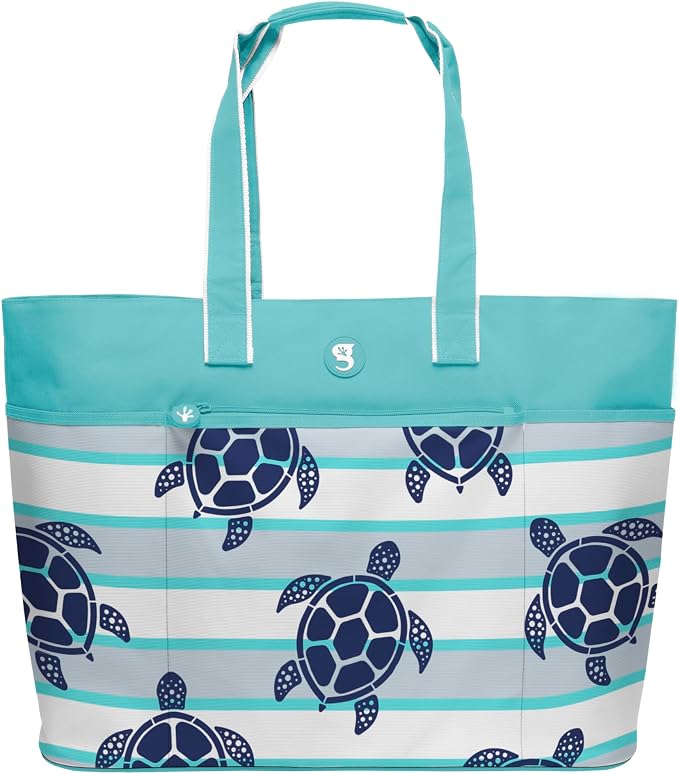 geckobrands Oversized Beach Tote – Large and Stylish Beach Bag by geckobrands