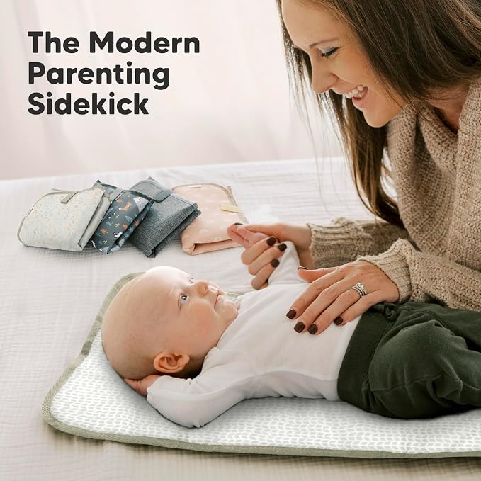 KeaBabies Portable Diaper Changing Pad, Easy Wipe Clean - Image 9