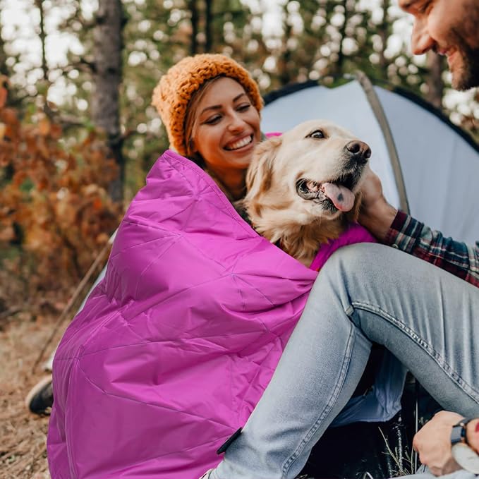 Outdoor Waterproof Blanket, Foldable Fleece Stadium Blanket - Image 2