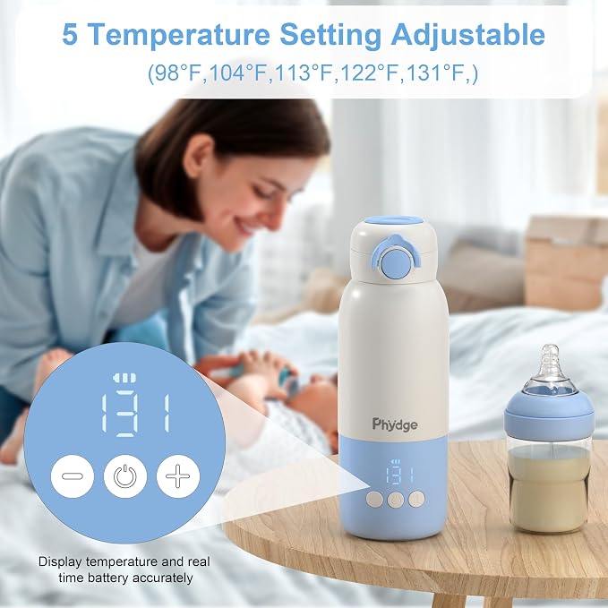 Portable Bottle Warmer for Travel, 12.5oz Cordless Baby Milk Warmer on The go - Image 2