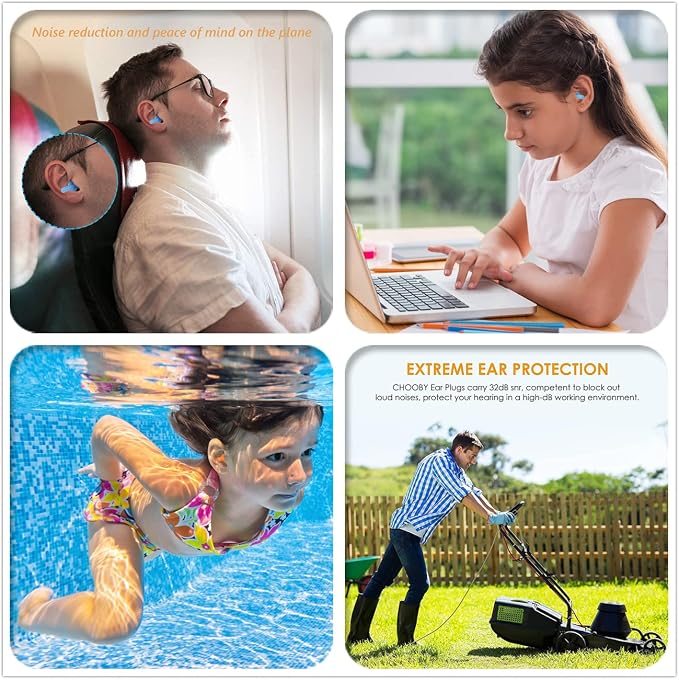 Earplugs for Sleeping Noise Cancelling Reusable Silicone Ear Plugs Suitable for - Image 4