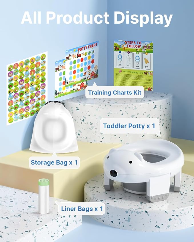 2 In 1 Portable Potty Seat, Travel Potty Seat - Image 2