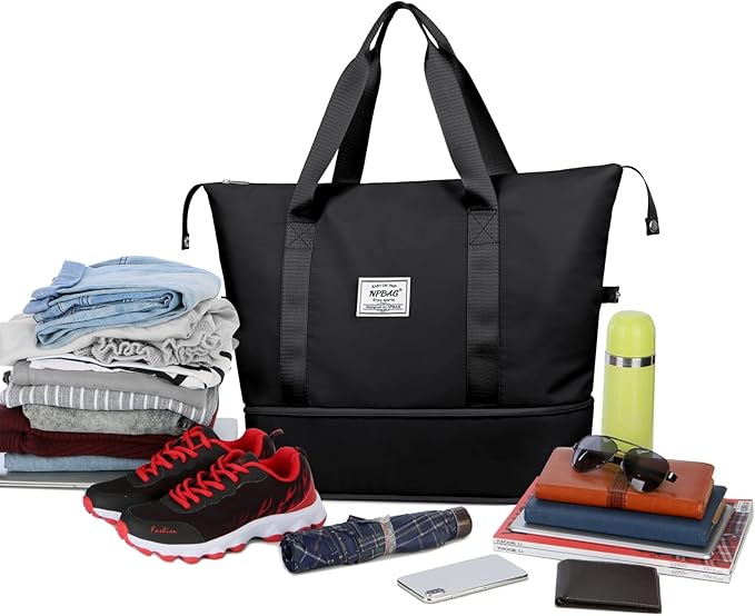 NPBAG Women Travel Duffel, Gym Workout Overnight Bag, Mommy Hospital Bag - Image 4