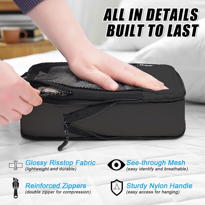4 PCS Set Compression Packing Cubes - Image 7