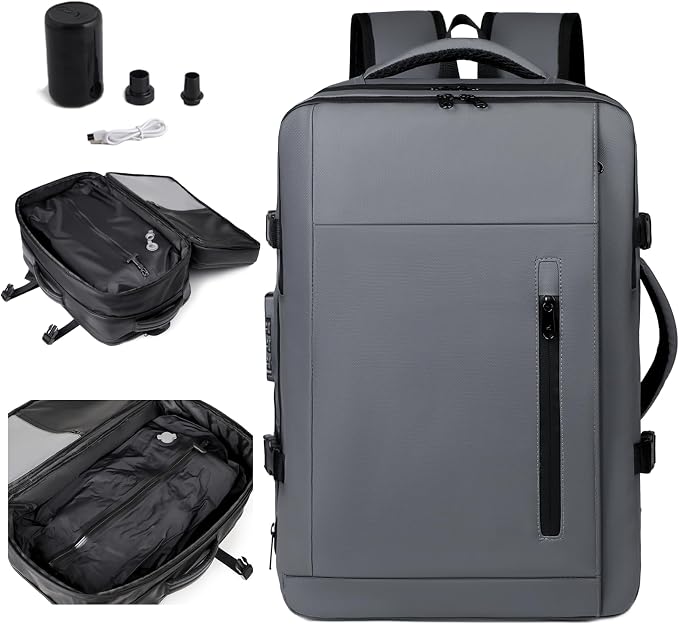 Vacuum-sealed travel computer backpack, Water-Resistant, - Image 8