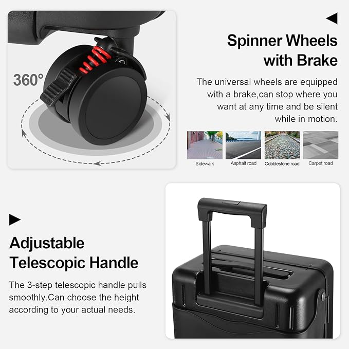 Ride On Luggage with Foldable Seat - Image 5