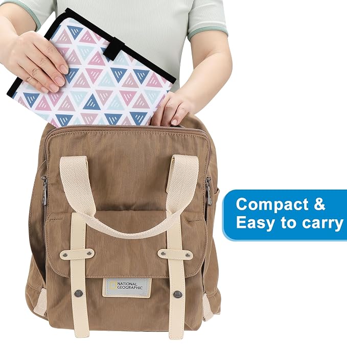 Accmor Portable Diaper Changing Pad, Waterproof Baby Changing Mat, Foldable - Image 4