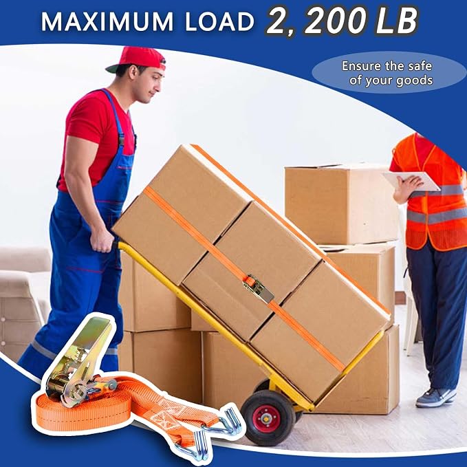 Ratchet Straps, 1 Inch x 16.4 Feet - Image 6