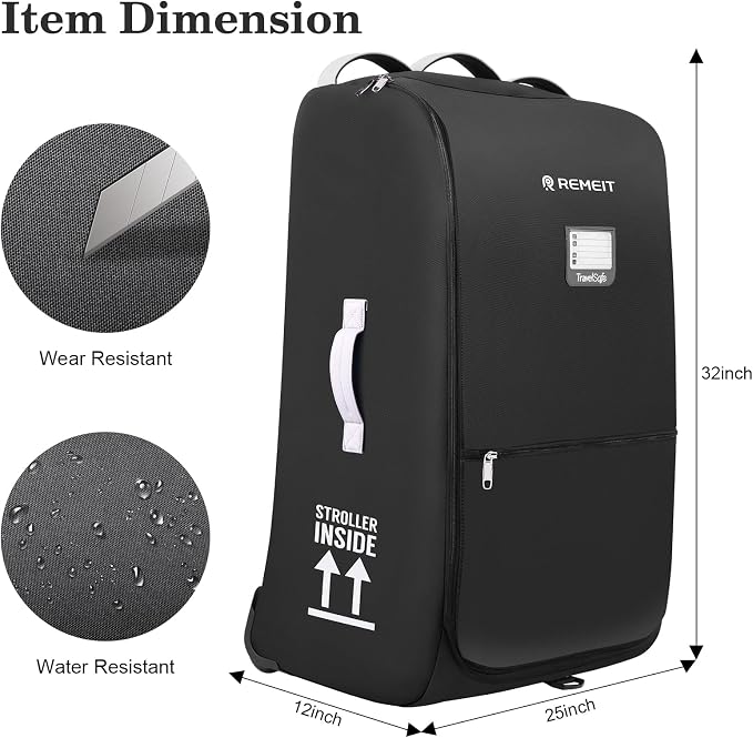 Stroller Bag for Airplane, Stroller Travel Bag Compatible - Image 3