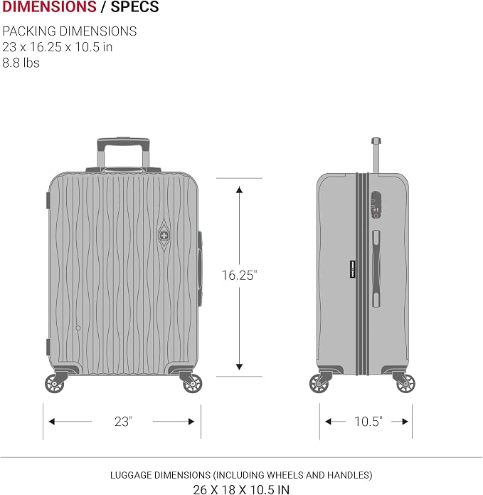 SwissGear 7272 Energie Expandable Hardside Luggage - Image 9