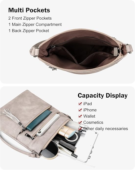 MASINTOR Crossbody Purses for Women, Adjustable Strap Shoulder Bag - Image 3