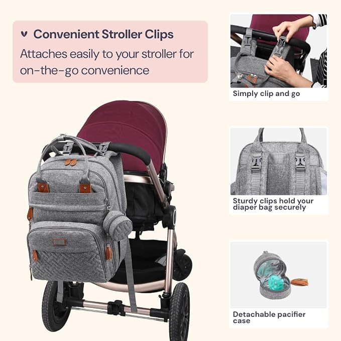 BabbleRoo Diaper Bag Backpack - Image 7