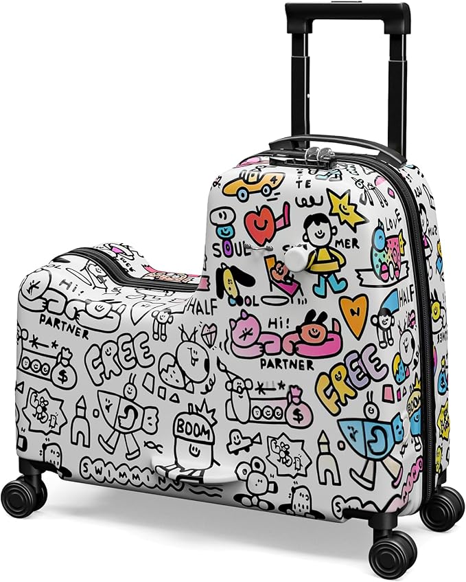 Apelila DIY Coloring Ride On Suitcase by Apelila