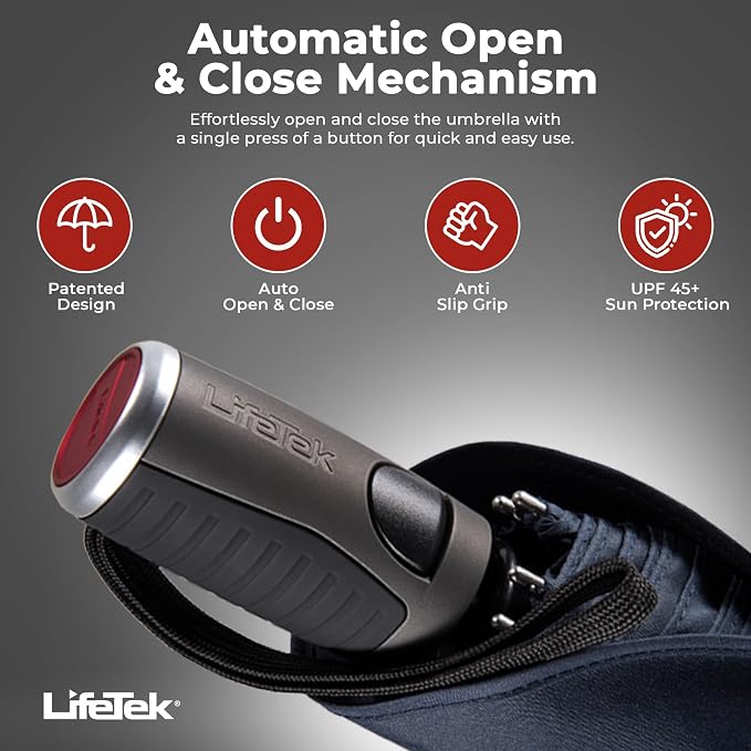 LifeTek Premium Travel Umbrella - Image 3