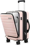 LUGGEX Carry On Luggage 22x14x9 Airline Approved, Expandable Polycarbonate by LuggeXLUGGAGE
