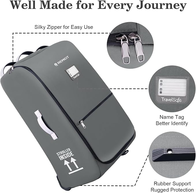 Stroller Bag for Airplane, Stroller Travel Bag Compatible - Image 4