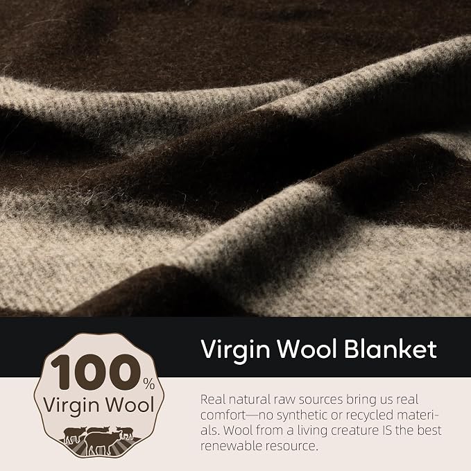 100% Wool Blanket, Military Wool Blanket, Sporting Events, Survival Kits - Image 3