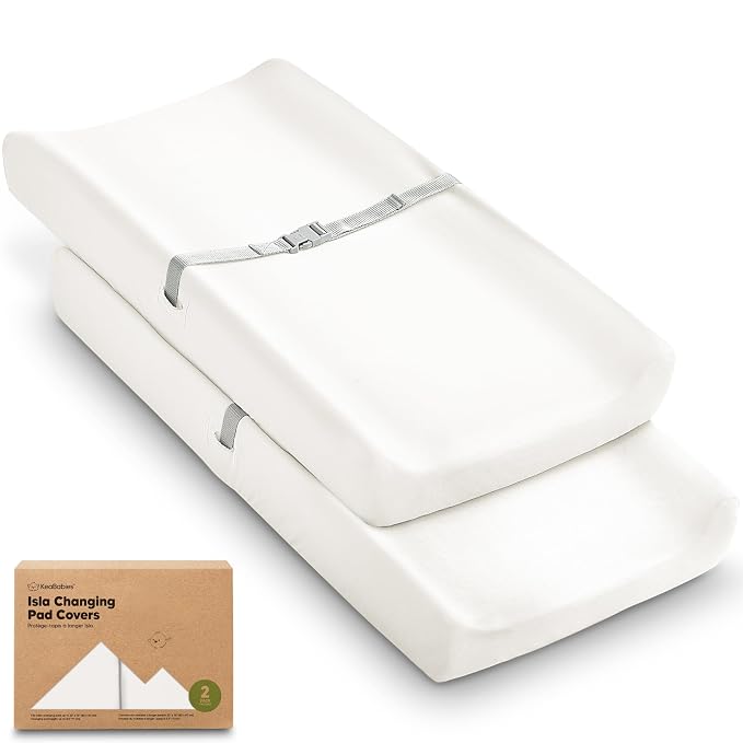 2-Pack Baby Changing Pad Covers by KeaBabies