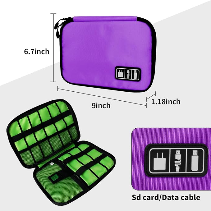 Electronics Travel Organizer, Portable Waterproof Electronic Travel Storage Bag - Image 4