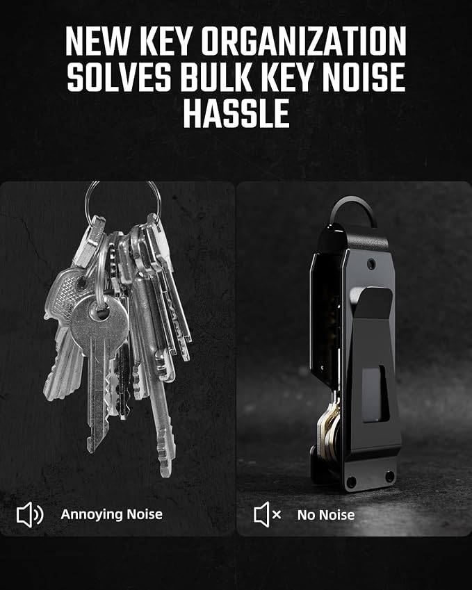 Key Organizer Compact Key Holder Metal Key Chain Minimalist key case key holder - Image 3