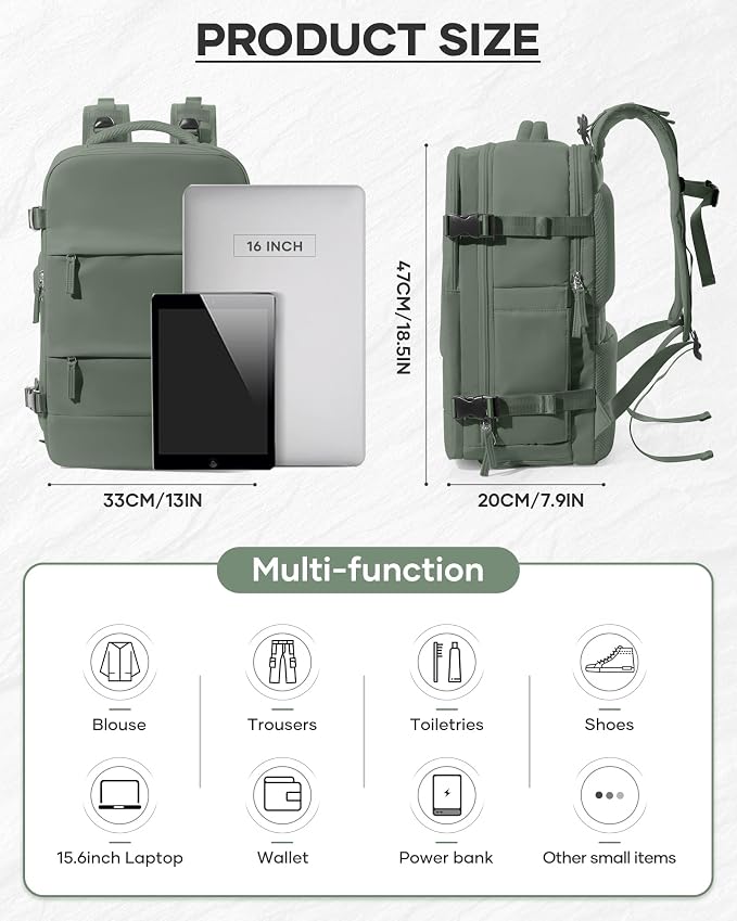 Vacuum Backpack Travel With Pump, Mochila De Viaje Compresion Al Vacio - Image 2