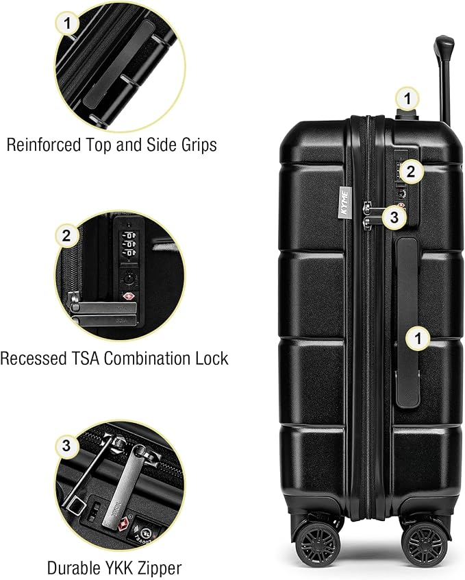 KYME 26 Inch Luggage TSA Approved Hardshell 26" Suitcases - Image 5