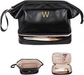 Personalized Graduation Gifts, Initial Large Makeup Bag, Personalized Double by Vogewood