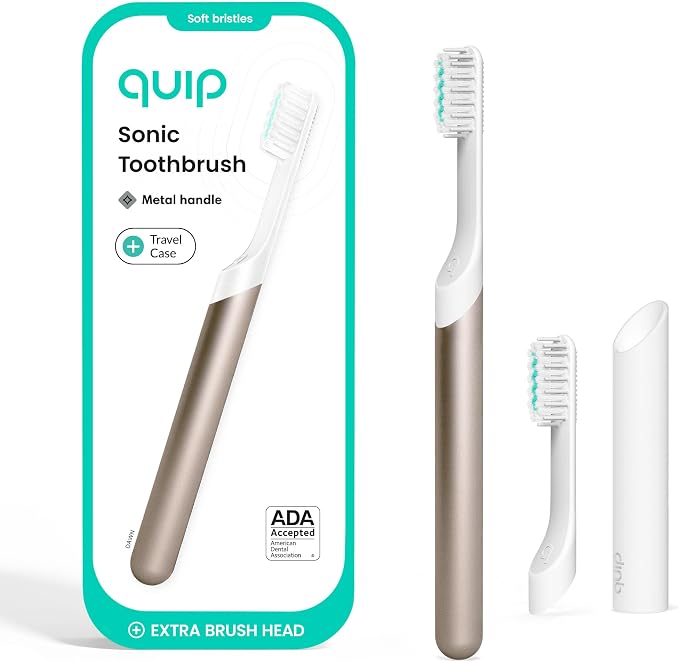 Quip Metal Sonic Toothbrush, Electric Toothbrush by quip
