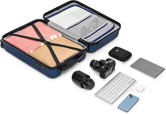 KYME Suitcase Hardshell With Double Spinner Wheels, PC+ABS TSA Lock Travel - Image 6
