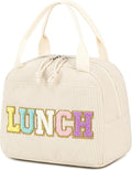Bluboon Lunch Bag for Women Men Cute Corduroy Lunch Tote Bags Reusable by BLUBOON