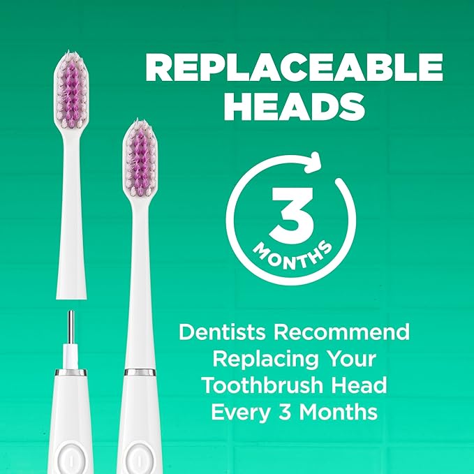 GUM Sonic Powered Toothbrush, Tapered Bristles Clean Below The Gumline - Image 5