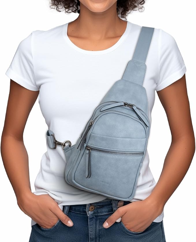 Alldaily Large Sling Bag for Women Crossbody Purse Leather Fashionable Trendy - Image 2