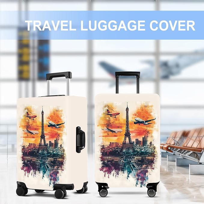Luggage Cover Washable Suitcase Protector Anti-scratch Suitcase cover Fits - Image 5