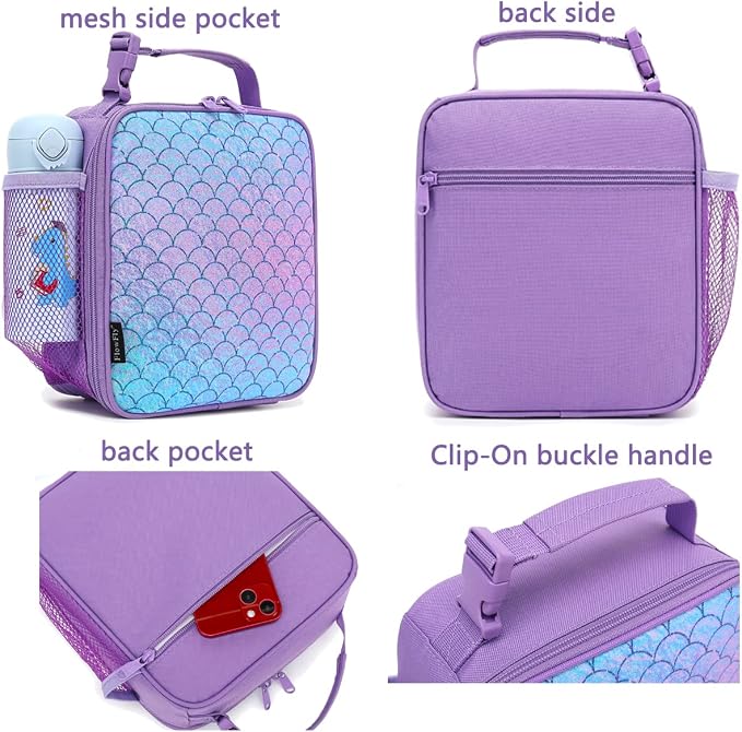 FlowFly Kids Lunch box Insulated Soft Bag Mini Cooler Back to School Thermal - Image 4