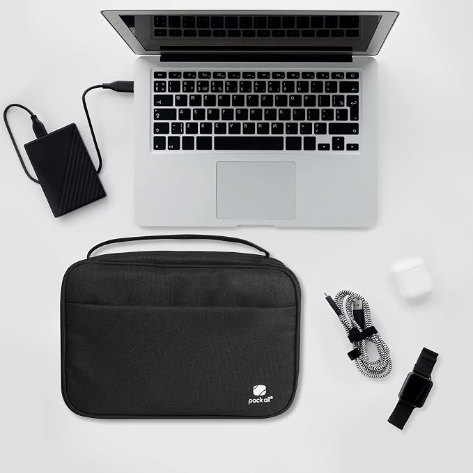 pack all Electronic Organizer Plus, Larger Capcity Cable Organizer Bag - Image 9